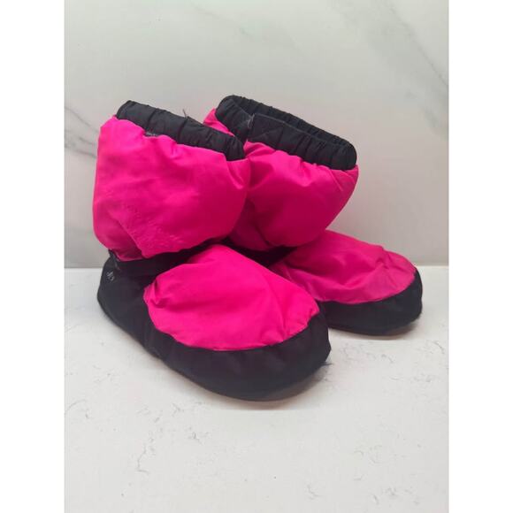 Bloch Kids Fuchsia and Black Slippers - Picture 1 of 3